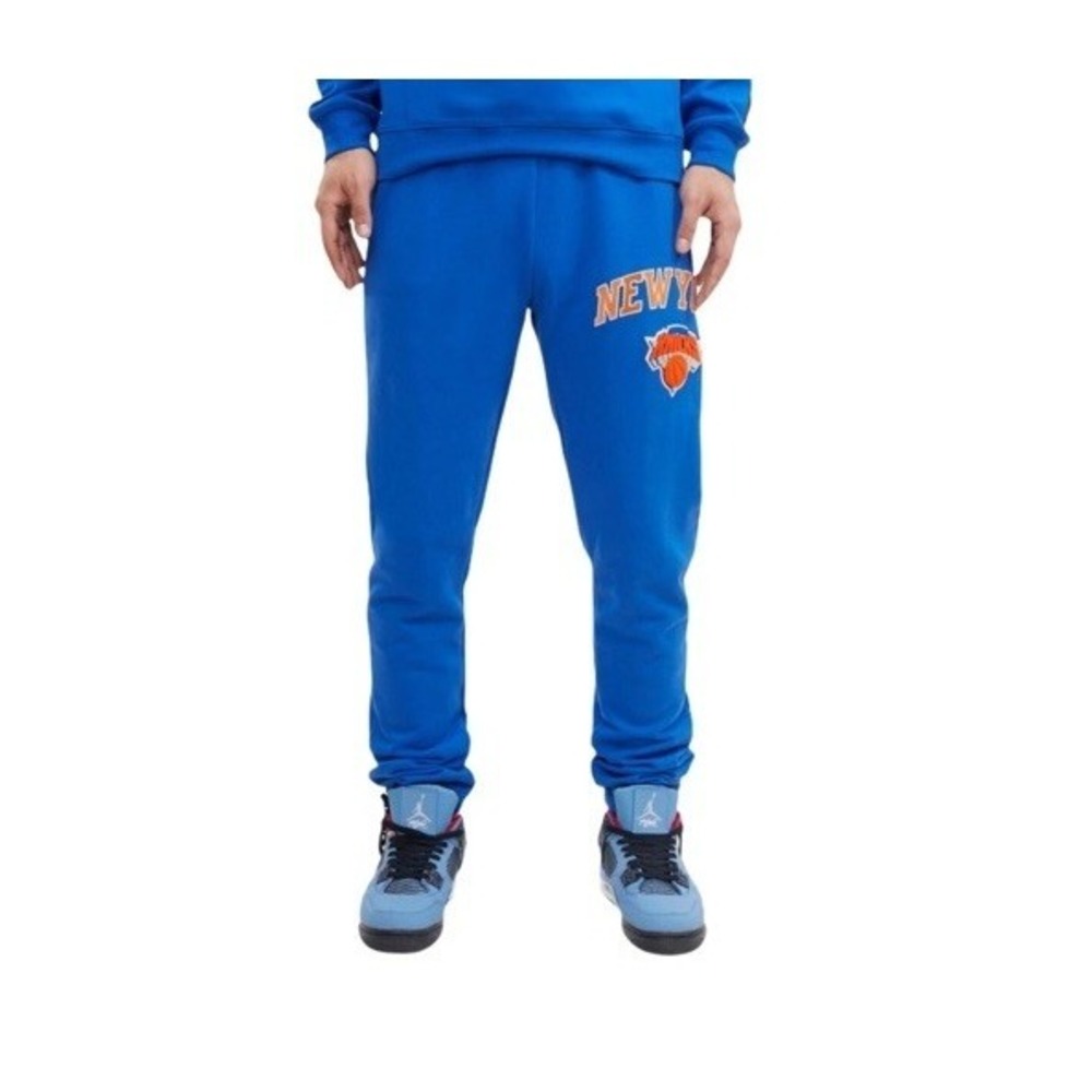 Pro Standard NWT Men's Size 2XL Blue New York Knicks Stacked Logo Sweatpants NWT